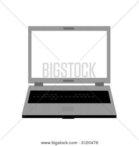 Isolated Laptop.Eps