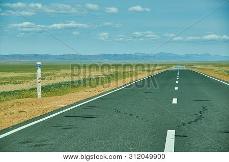 Road In Gobi Desert