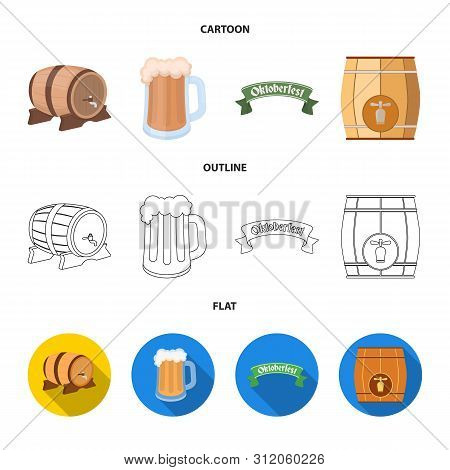 Isolated Object Of Minimal And Pint Icon. Set Of Minimal And Craft Stock Vector Illustration.