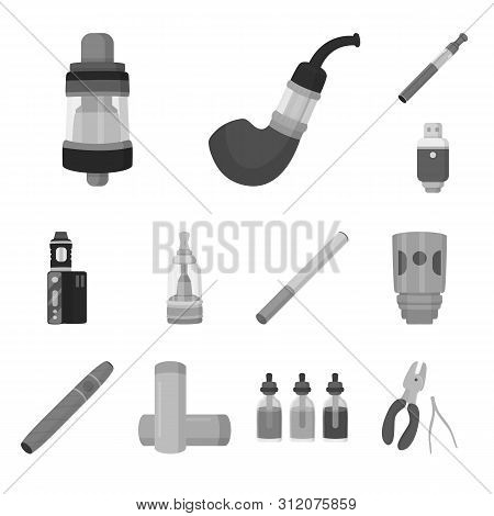 Vector Design Of Equipment And Pipe Symbol. Collection Of Equipment And Taste Stock Vector Illustrat
