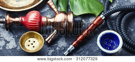 Smoking Arab Hookah