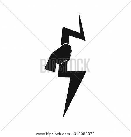 Vector Design Of Lightning And Zeus Symbol. Collection Of Lightning And Greek Vector Icon For Stock.