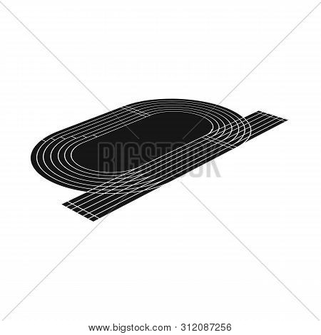 Isolated Object Of Field And Athletic Icon. Set Of Field And Competition Vector Icon For Stock.