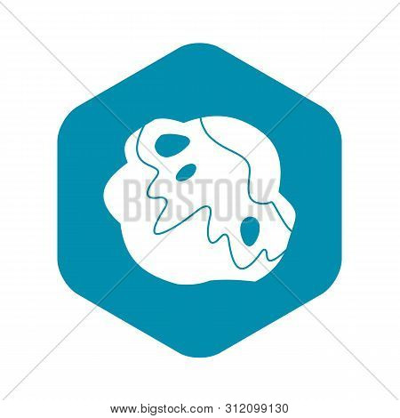 Moon Stone Icon. Simple Illustration Of Moon Stone Vector Icon For Web