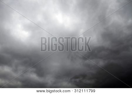 Beautiful storm sky with clouds, apocalypse, tunder, tornado