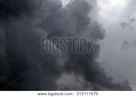Beautiful storm sky with clouds, apocalypse, tunder, tornado