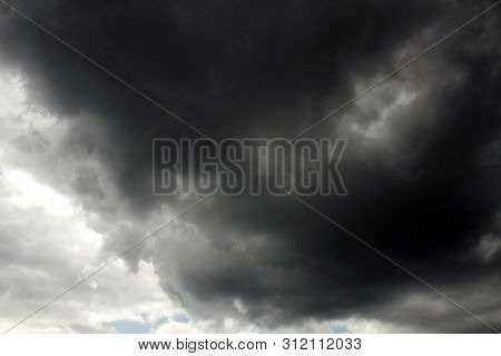 Beautiful storm sky with clouds, apocalypse, tunder, tornado