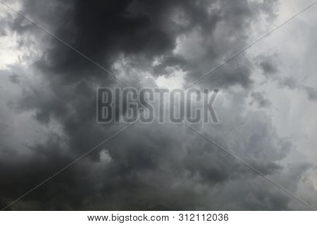 Beautiful storm sky with clouds, apocalypse, tunder, tornado