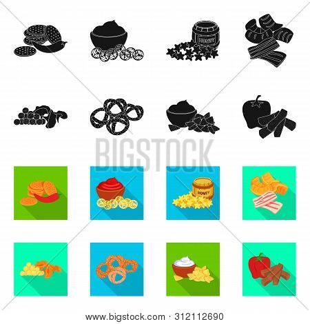 Vector Design Of Taste And Seasonin Icon. Set Of Taste And Organic Stock Symbol For Web.