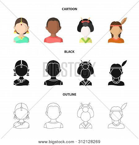 Isolated Object Of Imitator And Resident Symbol. Collection Of Imitator And Culture Vector Icon For 