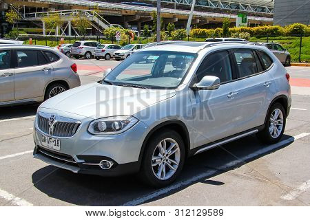 Santiago, Chile - November 24, 2015: Motor Car Brilliance V5 In The City Street.