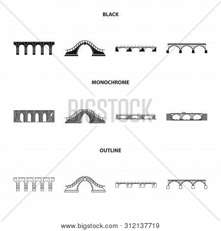 Vector Illustration Of Connection And Design Symbol. Collection Of Connection And Side Stock Vector 