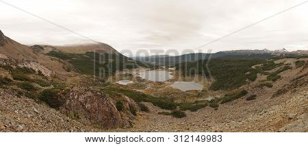 View On The Lake And Mountains Around On The Southernmost Trek In The World In Dientes De Navarino I