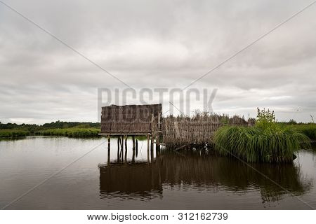 Beautiful Wetland In The Natural Park Of Saint Lyphard (france)