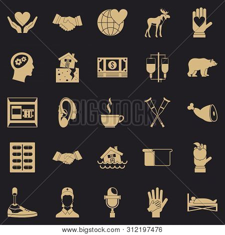 Endowment Icons Set. Simple Set Of 25 Endowment Icons For Web For Any Design