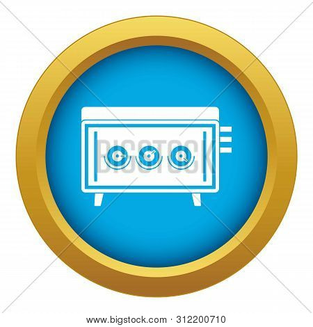 Cd Changer Icon Blue Isolated On White Background For Any Design