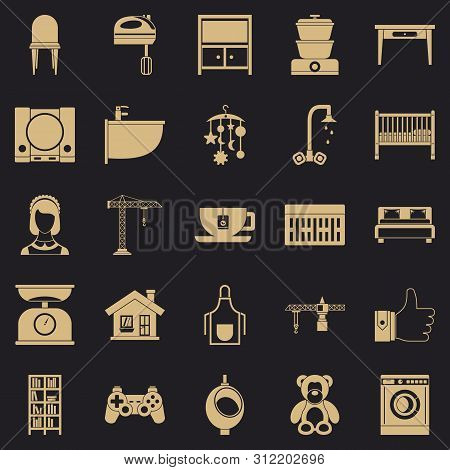 Teahouse Icons Set. Simple Set Of 25 Teahouse Icons For Web For Any Design