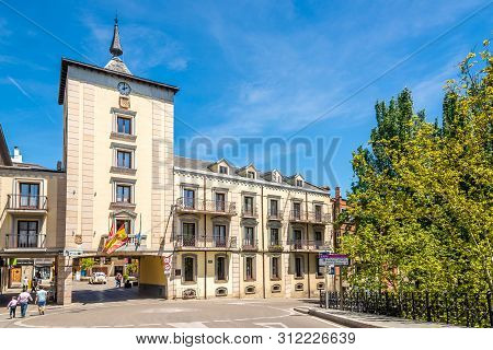 Aranda De Duero,spain - May 12,2019 - View At The Town Hall Building Of Aranda De Duero. Aranda De D