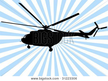 Vektoripiirrosohjelma helikopteri sky