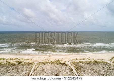 Perdido Key Beach, Florida And Ono Island, Alabama The Day After Hurricane Barry