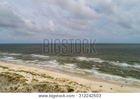 Perdido Key Beach, Florida And Ono Island, Alabama The Day After Hurricane Barry