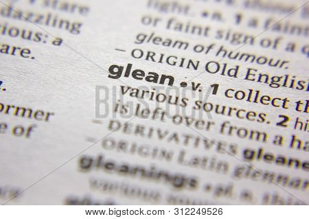 Word Or Phrase Glean In A Dictionary