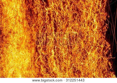 Fire - Steel Wool Burning, Oxidizing, Smoldering.
