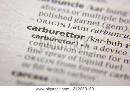 Word Or Phrase Carburettor In A Dictionary