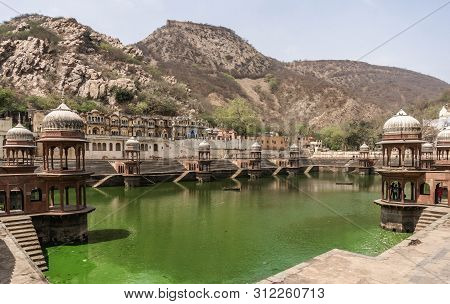 Lake Near Alwar City Palace In Rajasthan, India