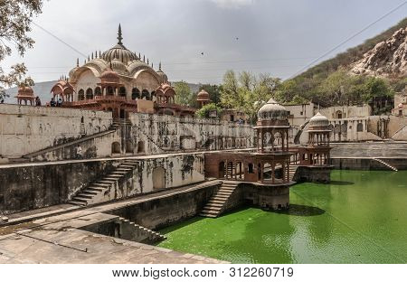 Lake Near Alwar City Palace In Rajasthan, India
