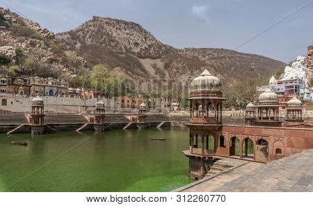 Lake At The City Palace In Alwarl