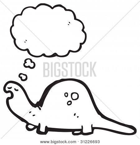 venligt dinosaur tegneserie