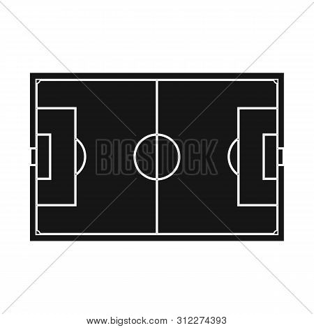 Isolated Object Of Soccer And Stadium Sign. Set Of Soccer And Goal Vector Icon For Stock.