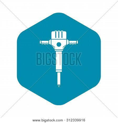 Jackhammer Icon. Simple Illustration Of Jackhammer Vector Icon For Web