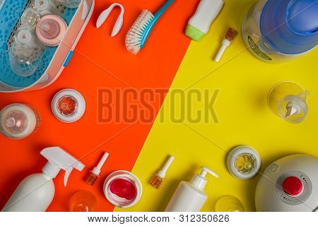 Pediatric Micro-enemas And White Sterilizer Tong, Flat Lay