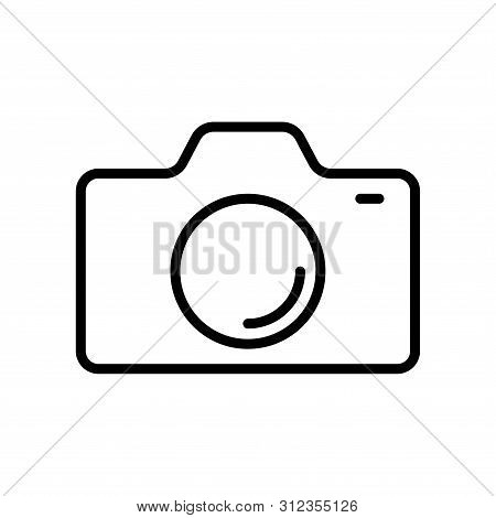 Camera Icon In Trendy Flat Style Isolated On White Background