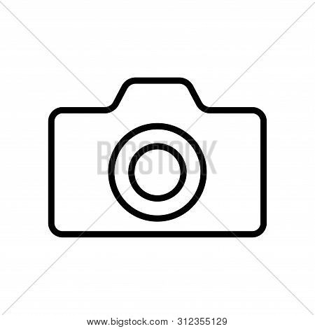 Camera Icon In Trendy Flat Style Isolated On White Background