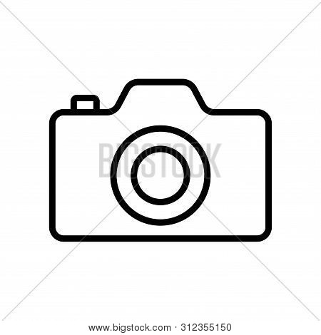 Camera Icon In Trendy Flat Style Isolated On White Background