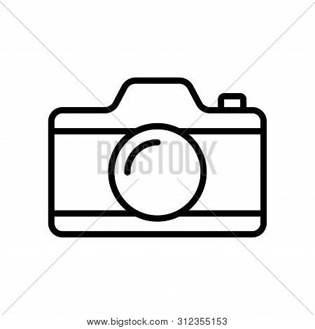Camera Icon In Trendy Flat Style Isolated On White Background
