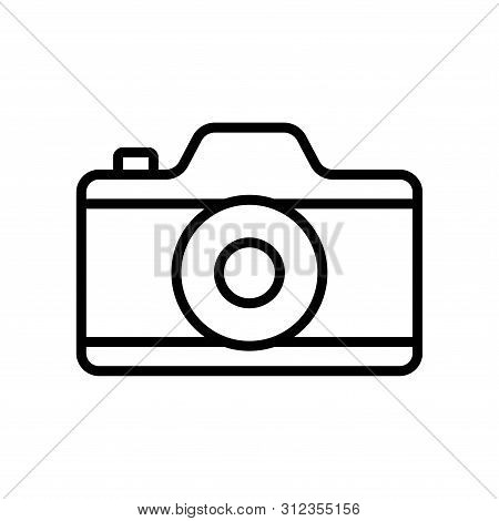 Camera Icon In Trendy Flat Style Isolated On White Background