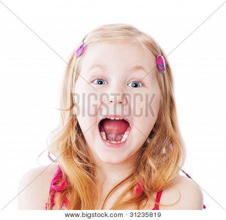 Fanny Girl Isolated On White