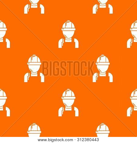 Man Mechanic Pattern Orange For Any Web Design Best
