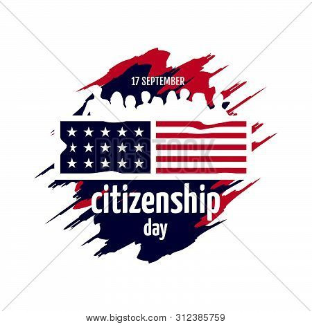 American Citizenship Day 17Th September Poster Design Vector Template