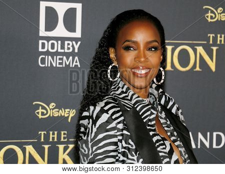 Kelly Rowland at the World premiere of 'The Lion King' held at the Dolby Theatre in Hollywood, USA on July 9, 2019.