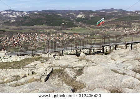 Perperikon, Bulgaria - March 17, 2019: Ruins Of Ancient Sanctuary City Of Perperikon, Kardzhali Regi