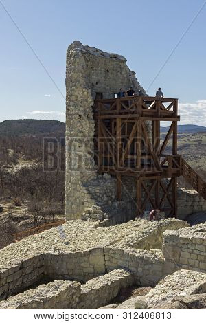 Perperikon, Bulgaria - March 17, 2019: Ruins Of Ancient Sanctuary City Of Perperikon, Kardzhali Regi