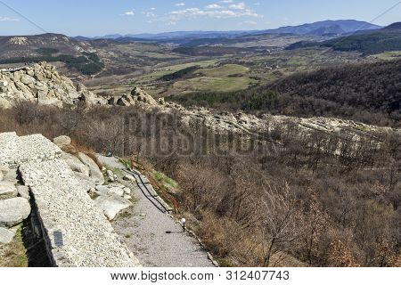 Perperikon, Bulgaria - March 17, 2019: Ruins Of Ancient Sanctuary City Of Perperikon, Kardzhali Regi