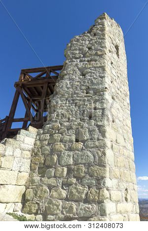 Perperikon, Bulgaria - March 17, 2019: Ruins Of Ancient Sanctuary City Of Perperikon, Kardzhali Regi
