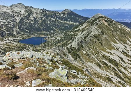 Amazing Landscape Of Popovo Lake And Polezhan Peak From Dzhano Peak, Pirin Mountain, Bulgaria