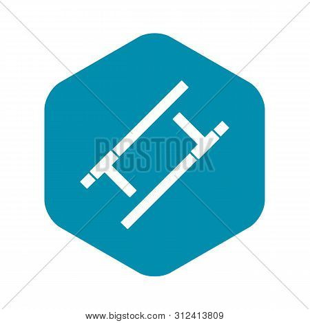 Tonfa Icon. Simple Illustration Of Tonfa Icon For Web